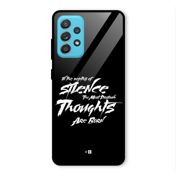 Silent Thoughts Glass Back Case for Galaxy A52