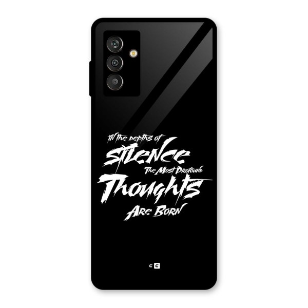 Silent Thoughts Glass Back Case for Galaxy M13