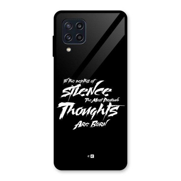 Silent Thoughts Glass Back Case for Galaxy M32