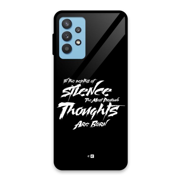 Silent Thoughts Glass Back Case for Galaxy M32 5G