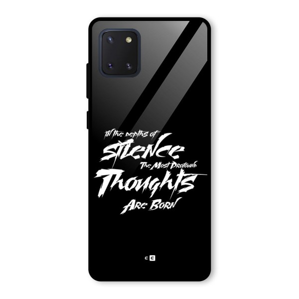 Silent Thoughts Glass Back Case for Galaxy Note 10 Lite