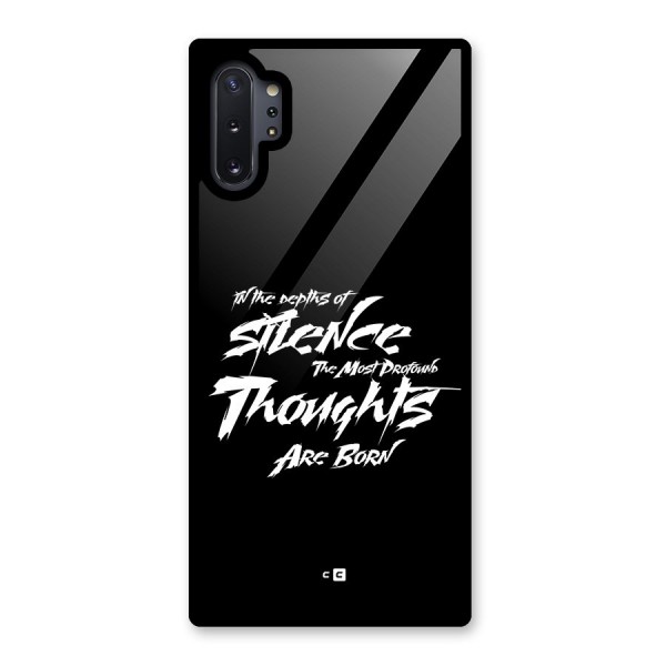 Silent Thoughts Glass Back Case for Galaxy Note 10 Plus