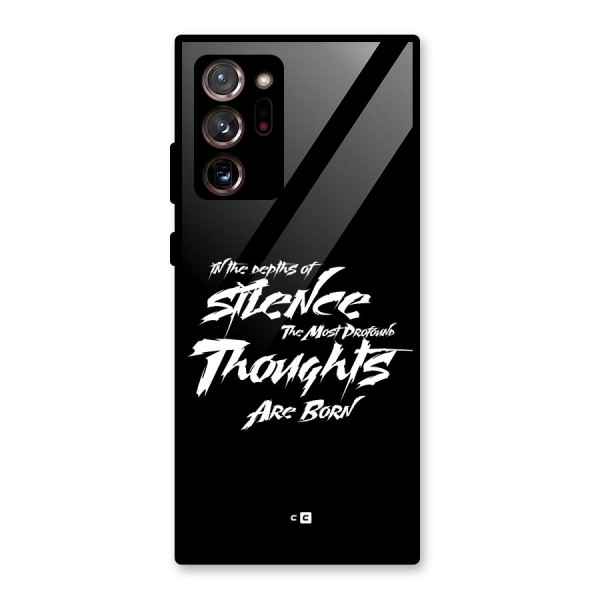 Silent Thoughts Glass Back Case for Galaxy Note 20 Ultra