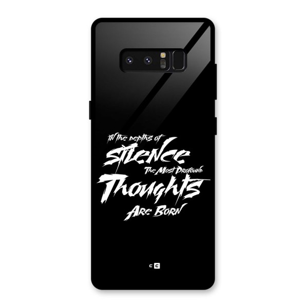 Silent Thoughts Glass Back Case for Galaxy Note 8