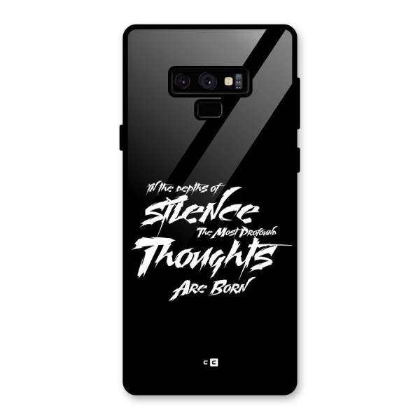 Silent Thoughts Glass Back Case for Galaxy Note 9