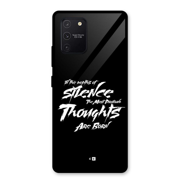 Silent Thoughts Glass Back Case for Galaxy S10 Lite