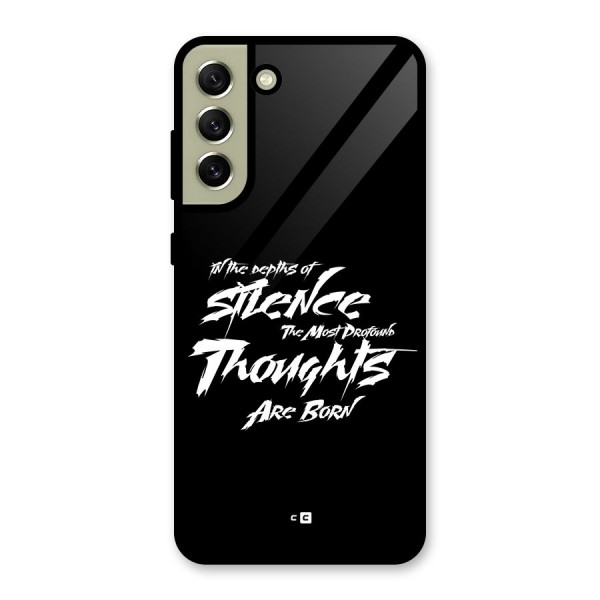 Silent Thoughts Glass Back Case for Galaxy S21 FE 5G