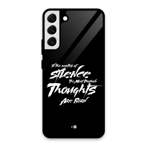 Silent Thoughts Glass Back Case for Galaxy S22 Plus 5G