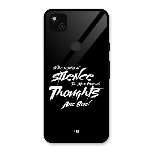 Silent Thoughts Glass Back Case for Google Pixel 4a