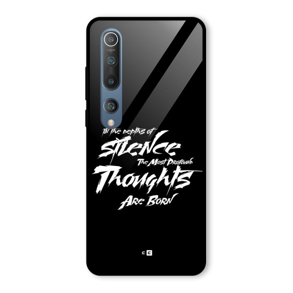 Silent Thoughts Glass Back Case for Mi 10