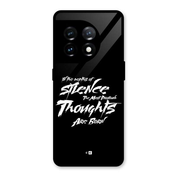 Silent Thoughts Glass Back Case for OnePlus 11
