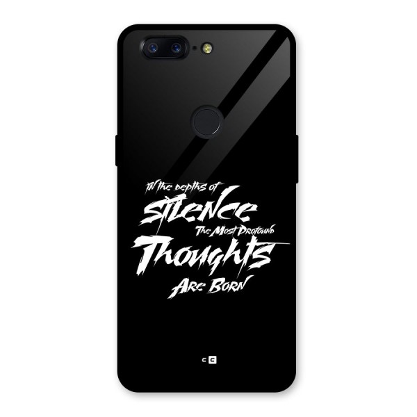 Silent Thoughts Glass Back Case for OnePlus 5T