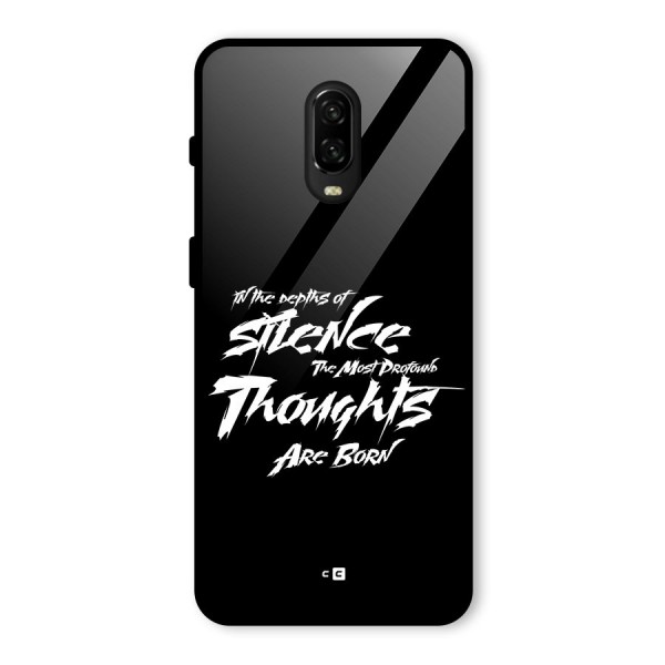 Silent Thoughts Glass Back Case for OnePlus 6T