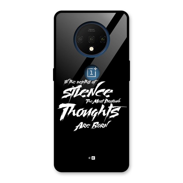 Silent Thoughts Glass Back Case for OnePlus 7T