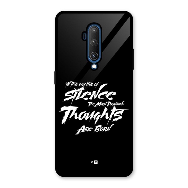 Silent Thoughts Glass Back Case for OnePlus 7T Pro