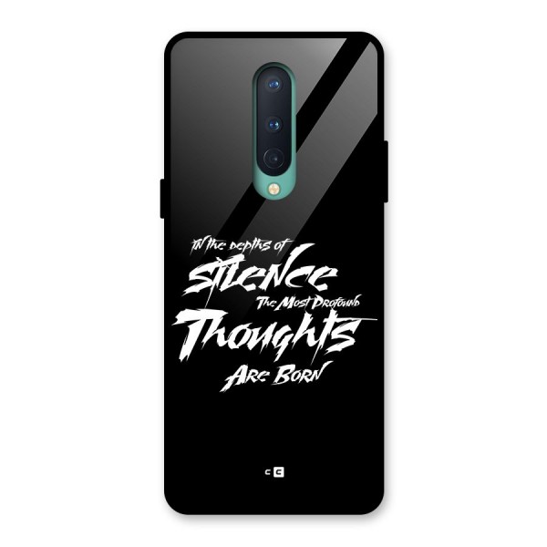 Silent Thoughts Glass Back Case for OnePlus 8