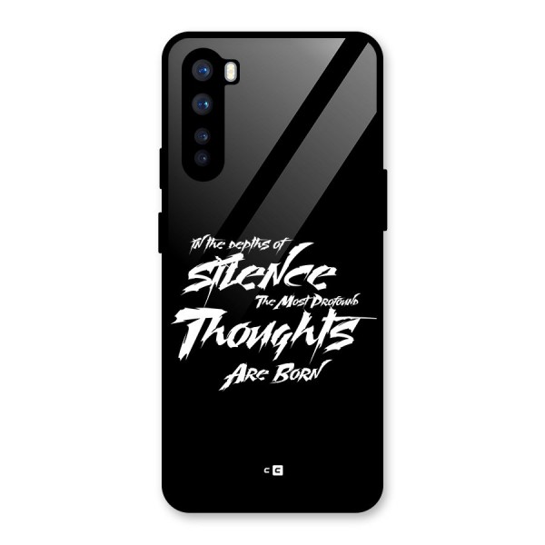 Silent Thoughts Glass Back Case for OnePlus Nord