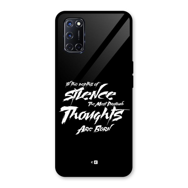 Silent Thoughts Glass Back Case for Oppo A52