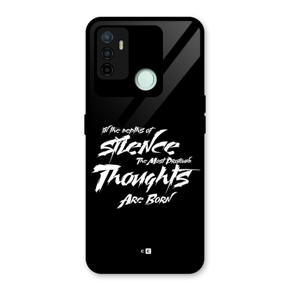 Silent Thoughts Glass Back Case for Oppo A53