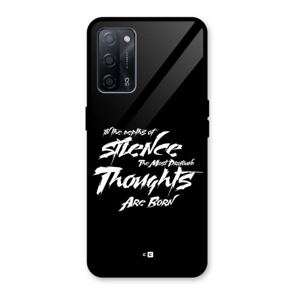 Silent Thoughts Glass Back Case for Oppo A53s 5G