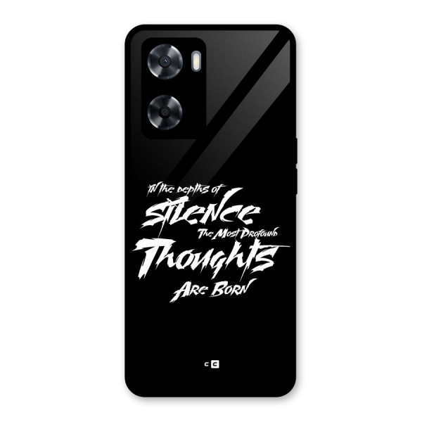 Silent Thoughts Glass Back Case for Oppo A57 2022