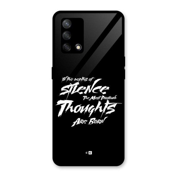 Silent Thoughts Glass Back Case for Oppo F19