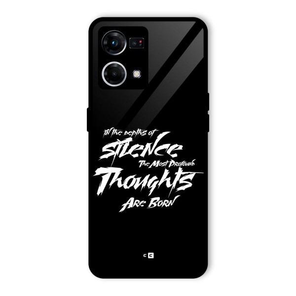 Silent Thoughts Glass Back Case for Oppo F21s Pro 4G