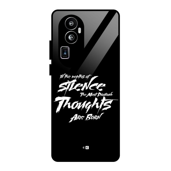 Silent Thoughts Glass Back Case for Oppo Reno10 Pro Plus