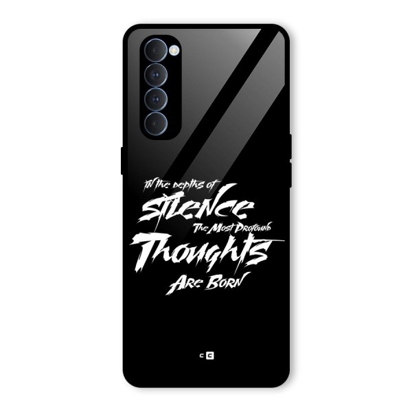 Silent Thoughts Glass Back Case for Oppo Reno4 Pro