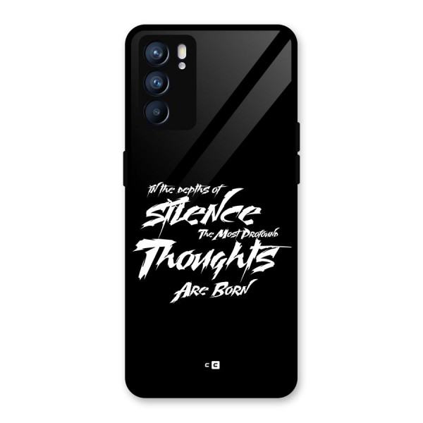 Silent Thoughts Glass Back Case for Oppo Reno6 5G