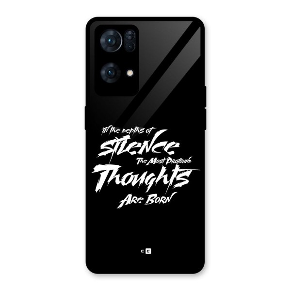 Silent Thoughts Glass Back Case for Oppo Reno7 Pro 5G