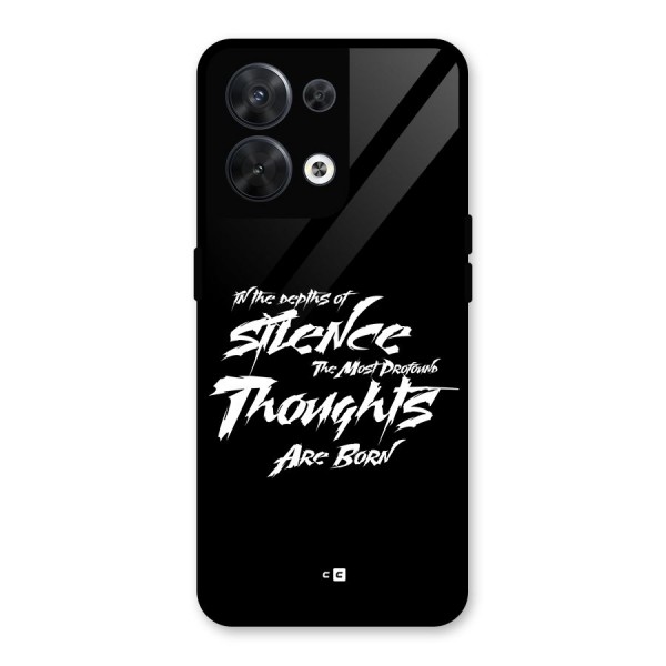 Silent Thoughts Glass Back Case for Oppo Reno8 5G