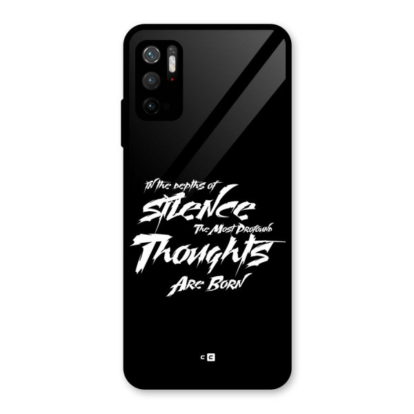 Silent Thoughts Glass Back Case for Poco M3 Pro 5G