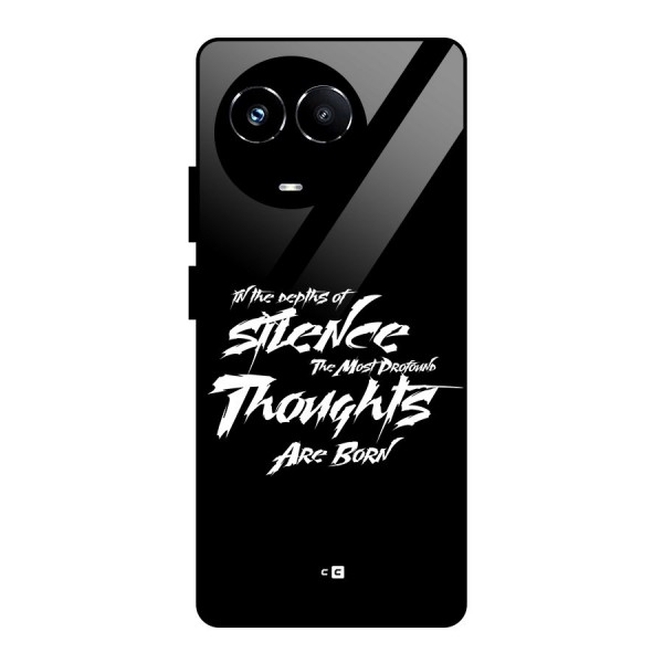 Silent Thoughts Glass Back Case for Realme 11X