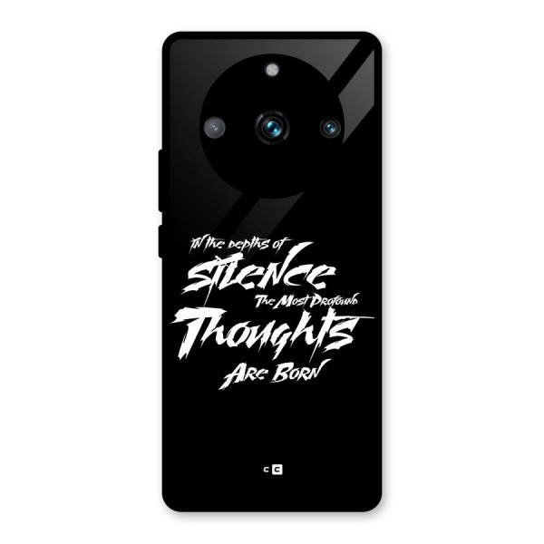 Silent Thoughts Glass Back Case for Realme 11 Pro