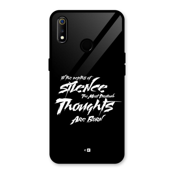 Silent Thoughts Glass Back Case for Realme 3i