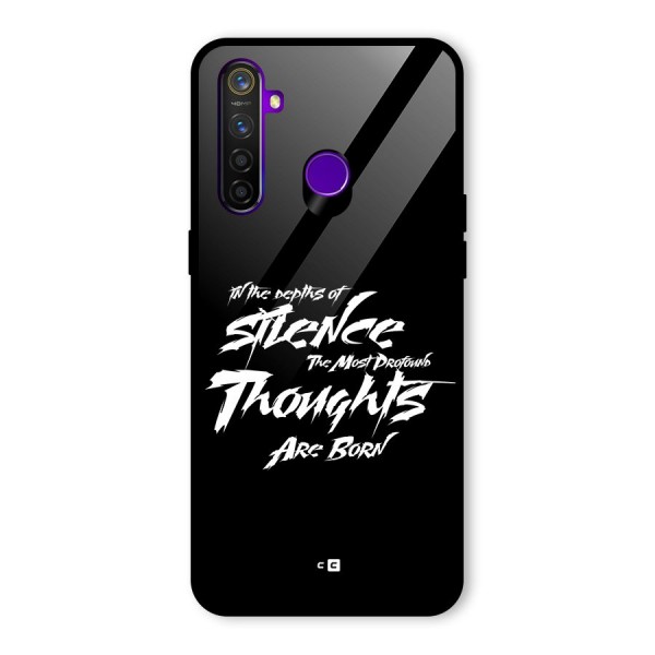 Silent Thoughts Glass Back Case for Realme 5 Pro