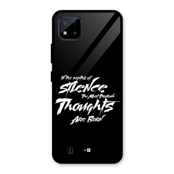 Silent Thoughts Glass Back Case for Realme C11 2021