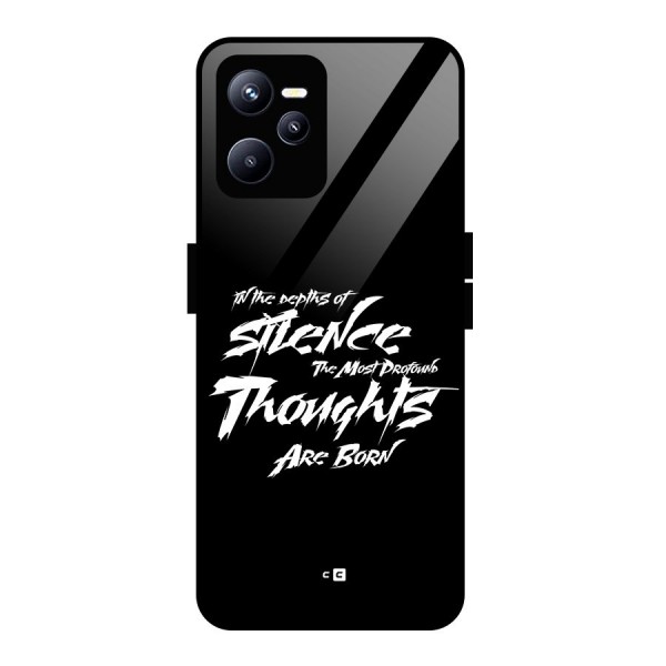 Silent Thoughts Glass Back Case for Realme C35