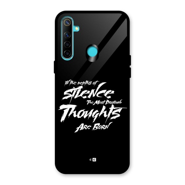 Silent Thoughts Glass Back Case for Realme Narzo 10