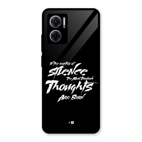 Silent Thoughts Glass Back Case for Redmi 11 Prime 5G