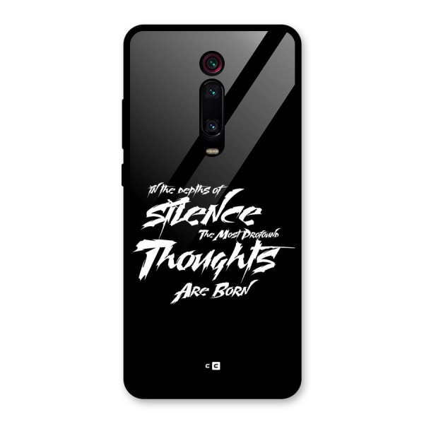 Silent Thoughts Glass Back Case for Redmi K20