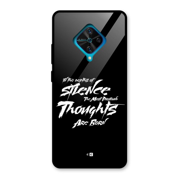 Silent Thoughts Glass Back Case for Vivo S1 Pro