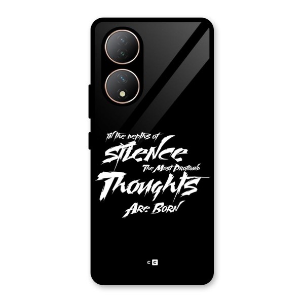 Silent Thoughts Glass Back Case for Vivo T2