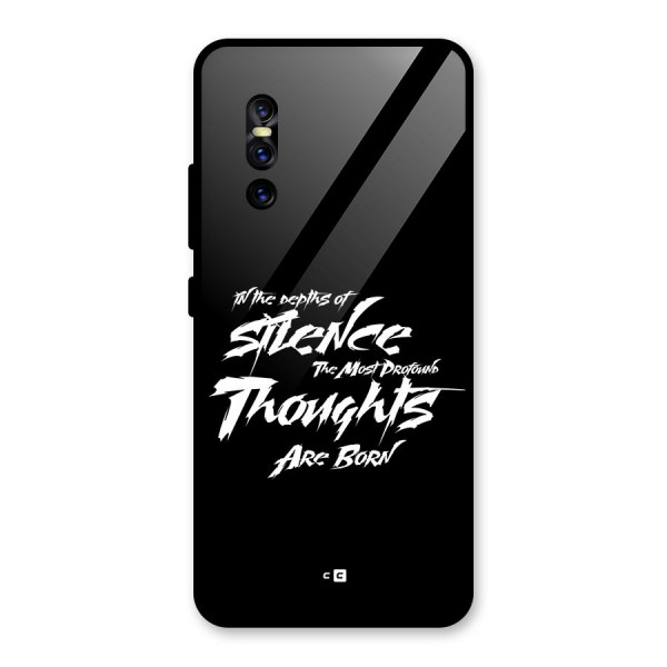 Silent Thoughts Glass Back Case for Vivo V15 Pro