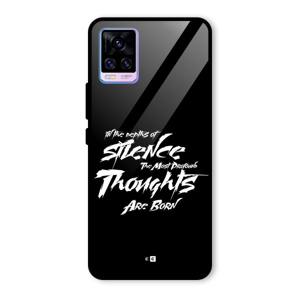 Silent Thoughts Glass Back Case for Vivo V20 Pro