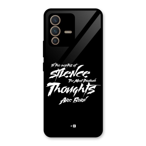 Silent Thoughts Glass Back Case for Vivo V23 5G