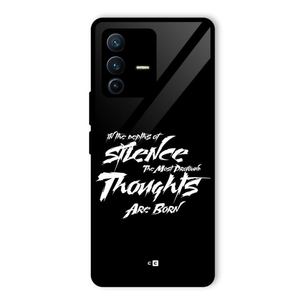 Silent Thoughts Glass Back Case for Vivo V23 Pro