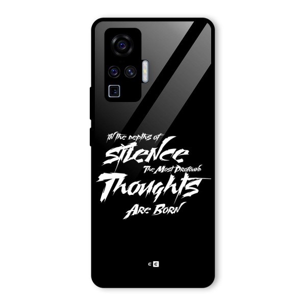 Silent Thoughts Glass Back Case for Vivo X50 Pro