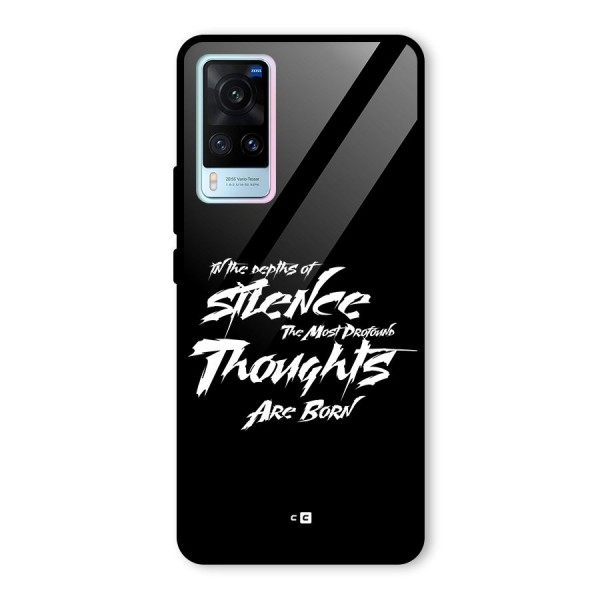 Silent Thoughts Glass Back Case for Vivo X60